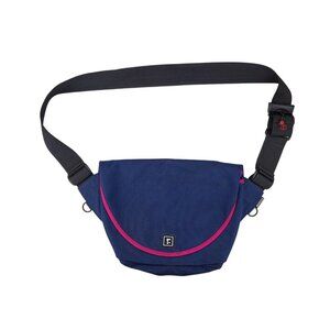 Rickshaw Small Zero Messenger Bag Adjustable Strap Blue Pink Canvas Francisco